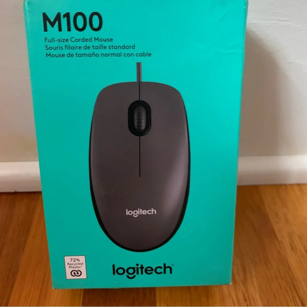 Logitech M100 USB Mouse Wired Computer Mouse Optical Mouse